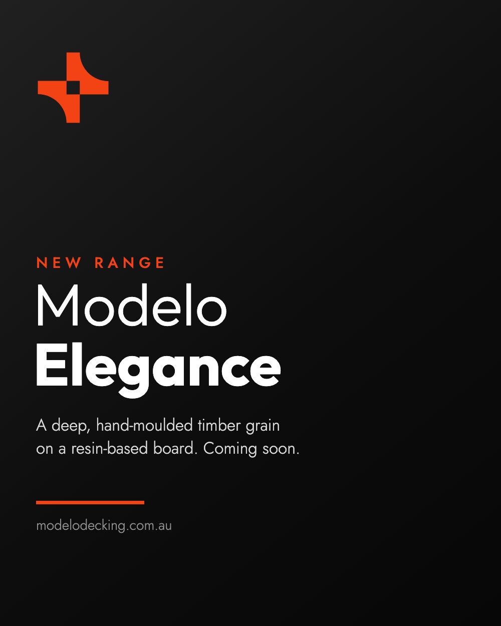 Modelo Elegance – new resin-based decking range with a deep hand-moulded timber grain, coming soon