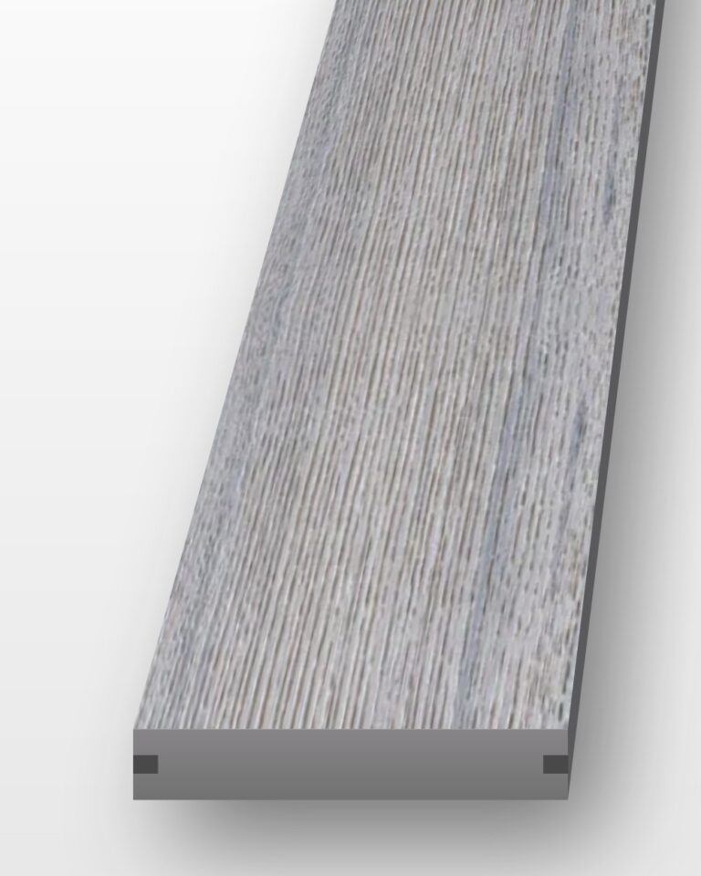 Modelo Prime composite decking board in Antique, 140 × 23 mm, brushed timber-grain finish