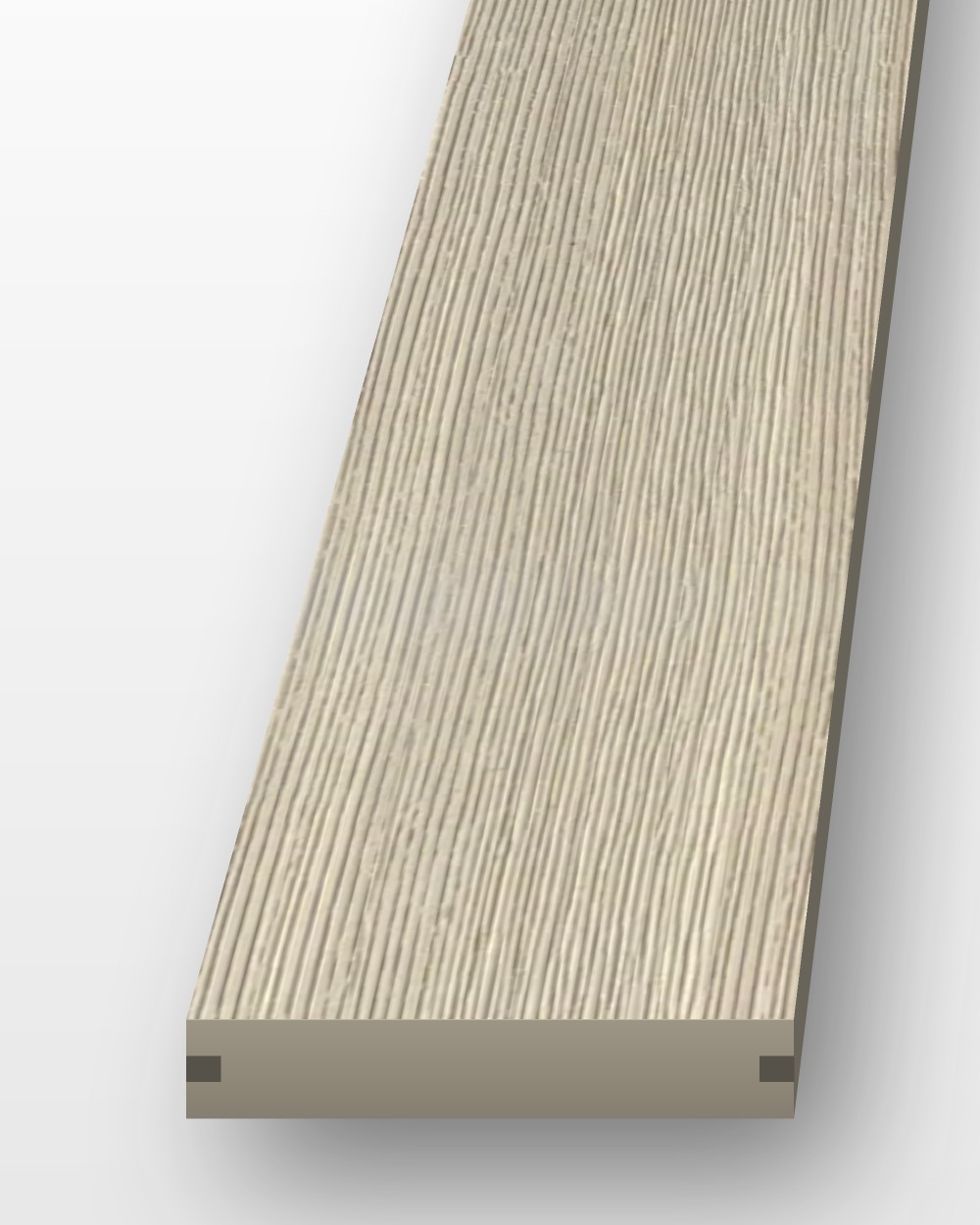 Modelo Prime composite decking board in Blackbutt, 140 × 23 mm, brushed timber-grain finish